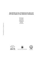 Household survey of HIV-Prevalence and Behaviour in Chimanimani District, Zimbabwe, 2005 docx