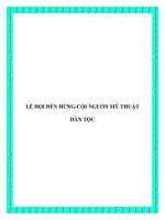 LỄ HỘI ĐỀN HÙNG-CỘI NGUỒN MỸ THUẬT DÂN TỘC potx