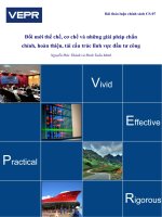 Đổi mới thể chế, cơ chế và những giải pháp chấn chỉnh, hoàn thiện, tái cấu trúc lĩnh vực đầu tư công docx