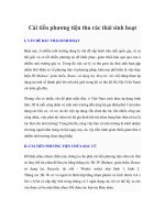 Cải tiến phương tiện thu rác thải sinh hoạt pptx