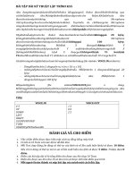 Bài tập dài Kĩ thuật lập trình docx