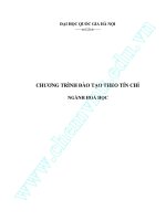 Chương trình đào tạo theo tín chỉ ngành hóa học docx