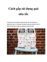 Cách gấp túi đựng quà siêu tốc pot