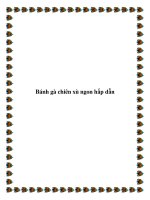 Bánh gà chiên xù ngon hấp dẫn pptx