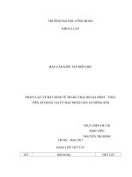 PHÁP LUẬT VỀ ĐẤT KINH TẾ TRANG TRẠI HỘ GIA ĐÌNH – THỰC TIỄN ÁP DỤNG TẠI ỦY BAN NHÂN DÂN XÃ ĐÔNG SƠN pot