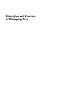 Principles and Practice of Managing Pain A Guide for Nurses and Allied Health Professionals pot