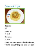 Cơm cà ri gà doc