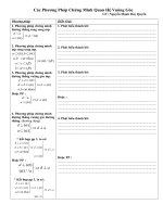 Các Phương Pháp Chứng Minh Quan Hệ Vuông Góc pptx