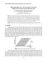 PHÂN TÍCH HIỆU QUẢ CÁC GIẢI THUẬT LẬP LỊCH TRÊN MẠNG CHUYỂN MẠCH CHÙM QUANG pdf