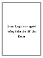 Event Logistics – người “nâng khăn sửa túi” cho Event potx