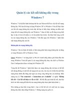 Quản lý các kết nối không dây trong Windows 7 doc