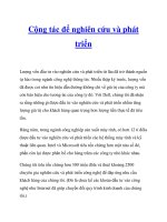 Cộng tác để nghiên cứu và phát triển pot