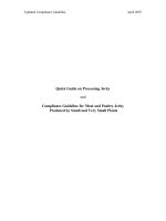 Quick Guide on Processing Jerky and Compliance Guideline for Meat and Poultry Jerky Produced by Small and Very Small Plants pptx