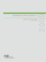 Heterogeneity in Bank Pricing Policies: The Czech Evidence pdf