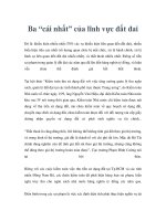 Ba “cái nhất” của lĩnh vực đất đai docx