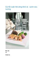 Cá hồi cuộn thịt xông khói và  sườn cừu nướng pot