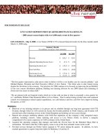 FOR IMMEDIATE RELEASE LIVE NATION REPORTS FIRST QUARTER 2008 FINANCIAL RESULTS pptx