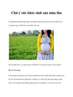 Chú ý sức khỏe sinh sản mùa thu docx