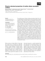 Báo cáo khoa học: Physico-chemical properties of molten dimer ascorbate oxidase doc