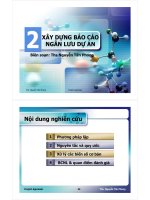Xây dựng báo cáo ngân lưu dự án ppt