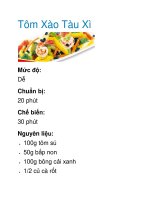 Tôm Xào Tàu Xì pptx
