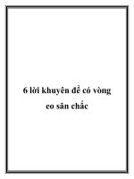 6 lời khuyên để có vòng eo săn chắc pdf