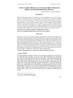 CHẤT LƯỢNG DỊCH VỤ CÁC MẠNG ĐIỆN THOẠI DI ĐỘNG TẠI THÀNH PHỐ NHA TRANG pptx