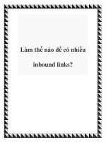 Làm thế nào để có nhiều inbound links? pot