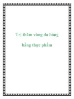 Trị thâm vùng da bỏng bằng thực phẩm pot