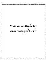 Món ăn bài thuốc trị viêm đường tiết niệu pdf