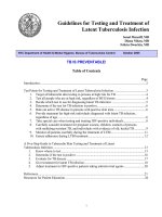 Guidelines for Testing and Treatment of Latent Tuberculosis Infection doc