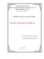 Tiểu luận:Đạo Nhân – triết lý quản lý của Khổng Tử ppt