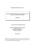 DEMAND PROJECTIONS FOR POULTRY PRODUCTS AND POULTRY FEEDS IN BANGLADESH ppt