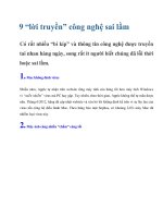 9 “lời truyền” công nghệ sai lầm docx