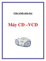 Giáo trình môn học máy CD –VCD