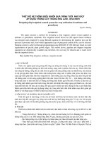 Thiết kế hệ thống điều khiển quá trình tưới nhỏ giọt áp dụng trồng cây trong nhà lưới, nhà kính pptx
