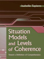 SITUATION MODELS AND LEVELS OF COHERENCE: Toward a Definition of Comprehension potx