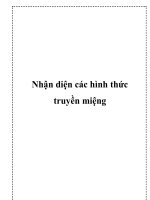 Nhận diện các hình thức truyền miệng pptx