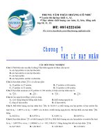 115 câu trắc nghiệm vật lý hạt nhân