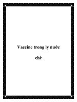 Vaccine trong ly nước chè ppt
