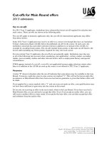 Cut-offs for Main Round offers 2013 admissions doc