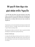 Bí quyết làm đẹp của giai nhân triều Nguyễn pot