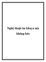 Nghệ thuật ăn khuya mà không béo doc