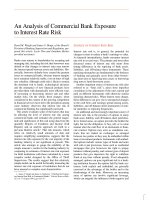 An Analysis of Commercial Bank Exposure to Interest Rate Risk doc
