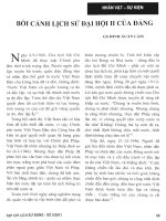 Báo cáo khoa học:Bối cảnh lịch sử của đại hội II của Đảng doc