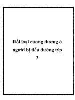 Rối loại cương dương ở người bị tiểu đường týp 2 doc