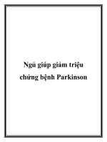 Ngủ giúp giảm triệu chứng bệnh Parkinson doc