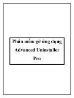 Phần mềm gỡ ứng dụng Advanced Uninstaller Pro doc