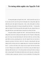 Tư tưởng nhân nghĩa của Nguyễn Trãi pptx