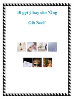 10 gợi ý hay cho ''''Ông Già Noel'''' potx